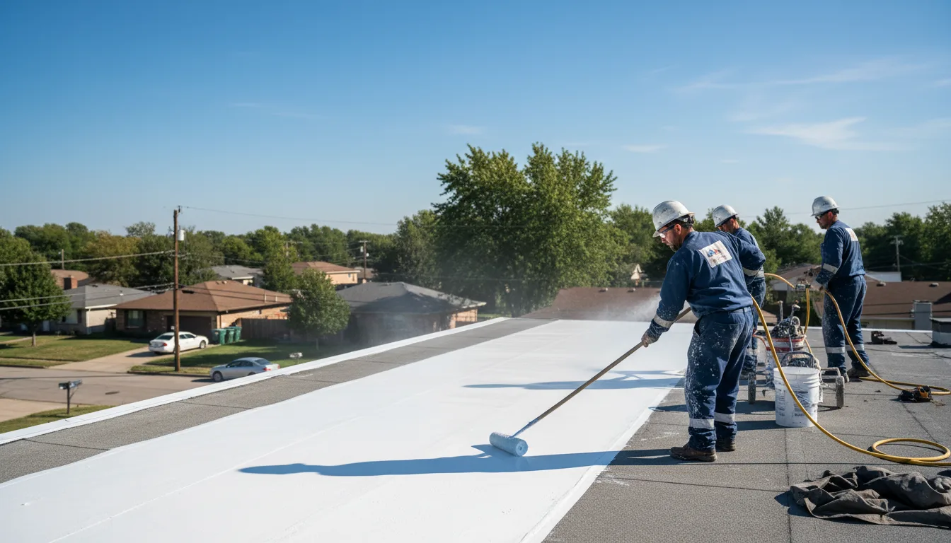 Commercial roof coating in Mayo, SC near me